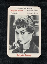 1959 Film Stars Playing Cards French Filmstars Brigitte Bardot 11bd