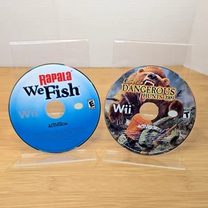 Cabela's Dangerous Hunts 2009 & Rapala We Fish Nintendo Wii Discs Only Tested  - Picture 1 of 2