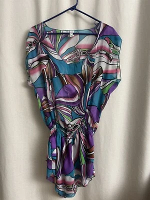 Becca Rebecca Cover Up Tunic M-L floral - Image 1 of 4