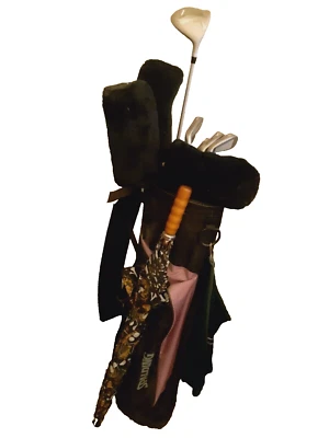 Palos de golf Spalding Tour Impact para damas con bolsa + putter Dunlop BTS + paraguas de golf Foto 1 de 3