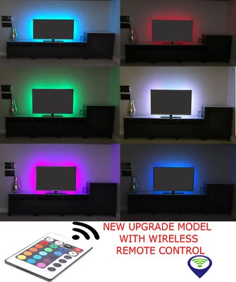TV USB RGB STRISCIA LED RETROILLUMINAZIONE CAMBIA COLORE KIT ILLUMINAZIONE PC PS4 LED collegabile - Immagine 1 di 4