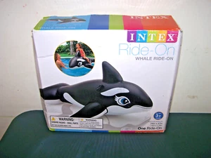 INTEX RIDE ON ORCA WHALE INFLATABLE POOL FLOAT 76 X 47 NISB - Bild 1 von 3