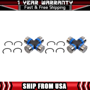 Front Axle at Wheels Universal Joint U Joint Fits Chevy 1987-1991 Blazer 2 pcs - Picture 1 of 3