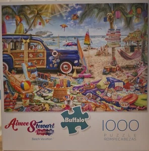 Aimee Stewart "Vacanza in spiaggia" puzzle 1000 pezzi di Buffalo Games - Foto 1 di 2