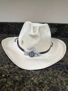 Charlie 1 Horse Cowgirl Custom Hat Straw Wicker, No Size Tag One Size Fits Most - Picture 1 of 9