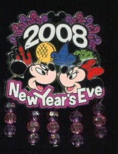 WDW New Year's Eve 2008 Mickey and Minnie LE Disney Pin 67434 - Picture 1 of 1