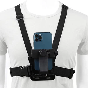 Mobile Phone Chest Mount Harness Strap Holder for iPhone Samsung Gopro 10 11 - Picture 1 of 7