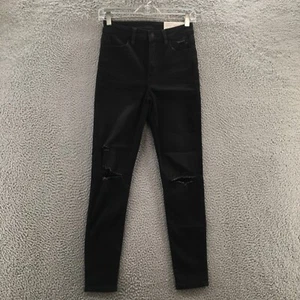 American Eagle Super High Rise Jegging Jeans Womens 2S (actual 26x27) Black NEW - Picture 1 of 24