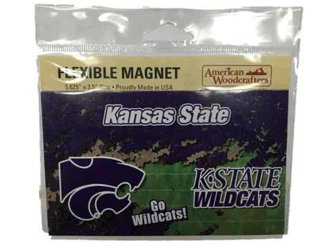 Kansas State Wildcats Highland Graphics Purple Green Flexible Fridge Magnet Cover