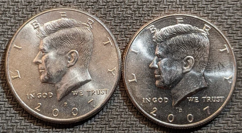 2007-P/D Kennedy Half Dollar Set (2 Coins) Cover