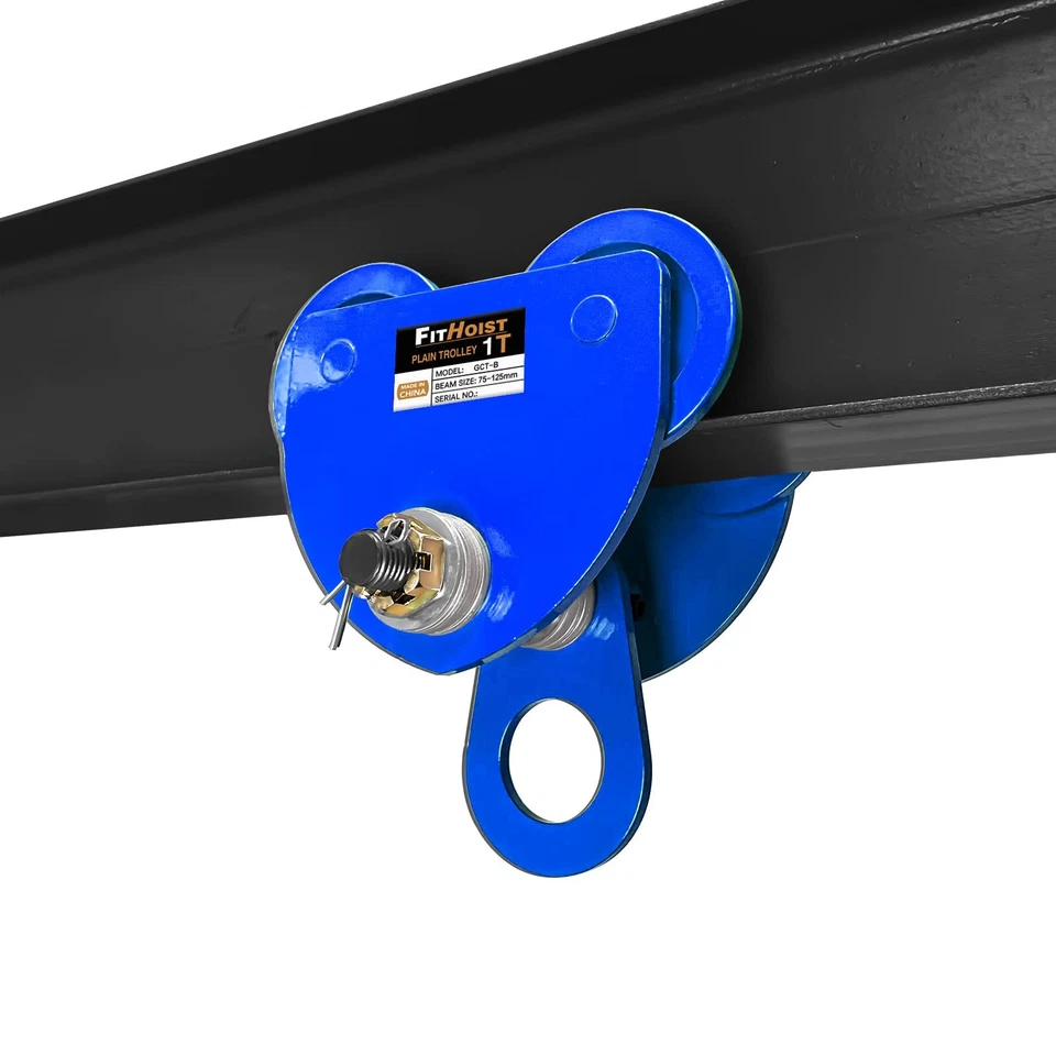 Manually Trolley 1/2 Ton | 1 Ton, Steel Push Beam Trolley,Plain Trolley Crane - Image 1 of 1