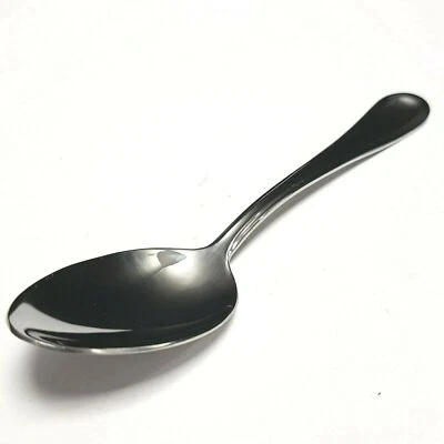 Cuchara de postre Mikasa de acero inoxidable "Gourmet Basics" cubiertos  Foto 1 de 4