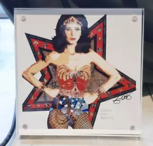 I AM WOMAN, LYNDA CATER, WONDER WOMAN ART PRINT, Signed By Kristi Abbott 5" x 5" - Picture 1 of 3