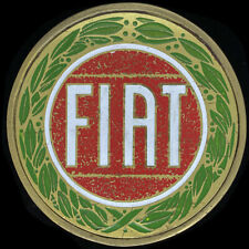 Fiat Moteur Company Italie Voiture Logo Laiton Massif 1970s Vintage Belt Boucle