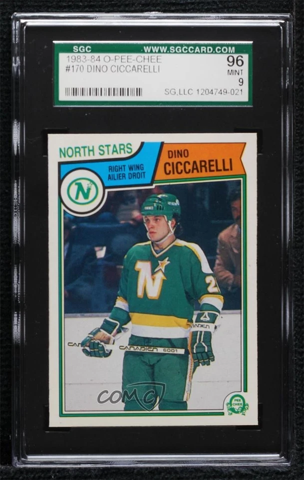 1983-84 O-Pee-Chee Dino Ciccarelli #170 SGC 96 MINT 9 HOF - Image 1 of 2