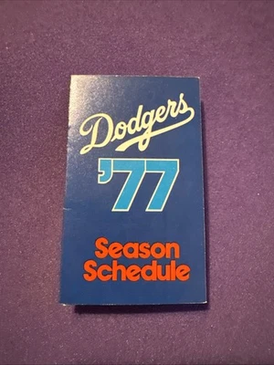 1977 LOS ANGELES DODGERS POCKET SCHEDULE - Image 1 of 3