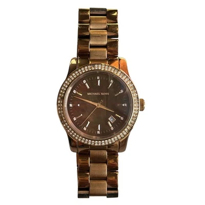 Reloj de cuarzo Michael Kors MK5494 para mujer de acero inoxidable analógico esfera marrón $375 Foto 1 de 4
