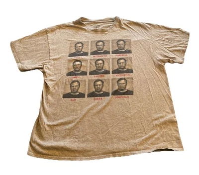 Camisa New England Patriots Para Hombres XL Gris Caras de Bill Belichick NFL Fútbol Foto 1 de 4