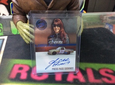 2014 PressPass Press Pass Signings Jennifer Jo Cobb Autograph Auto 37/99 - Image 1 of 3