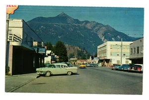 Wallace Street Hope BC Vintage Kodachrome Postcard Coast Publishing Canada Cars - Picture 1 of 2