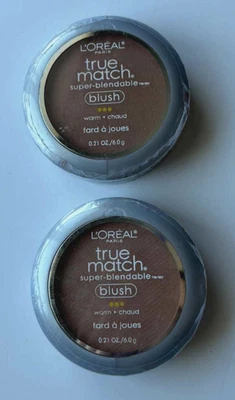 LOreal True Match Super Blendable Blush Warm W3-4 Barely Blushing Lot of 2 - Image 1 of 3