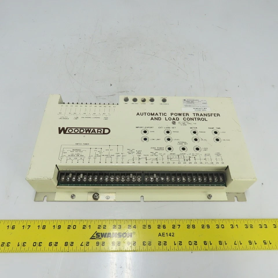 Woodward 9905-007 Rev T Automatic Power Transfer And Load Control — 第 1/4 张图片