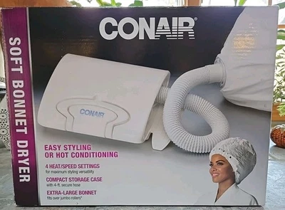 Secador de pelo con capó suave portátil con capucha Conair tapa de peinado capucha ventilación cepillo volumen Foto 1 de 4