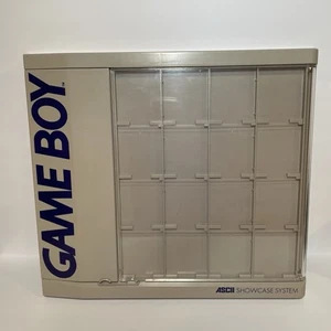 ASCII Nintendo Game Boy Showcase System Wall Game Display Case Gray & Blue RARE - Picture 1 of 24