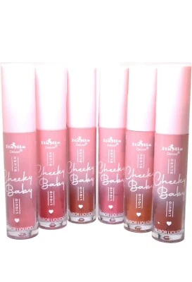 Rubor líquido Italia Deluxe Cheeky Baby, mate suave 6 piezas Mezcla de tonos de color Foto 1 de 4