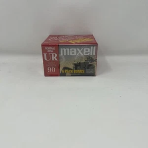 5 Pack: Maxwell UR 90 Minute Blank Audio Cassette Tapes Normal Bias New Sealed - Picture 1 of 4