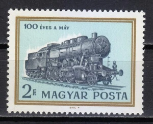 Hungría 1968 MNH Mi 2422 Sc 1912 ferrocarril estatal húngaro. Locomotora ** - Imagen 1 de 1