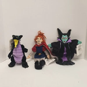 Disney Store Maleficent, Dragon, Phillip Bean Bag Plush set 3 See Photos - Picture 1 of 5