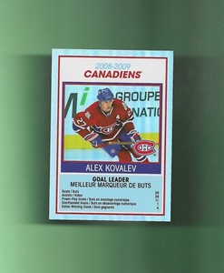 09-10 O-PEE-CHEE OPC TEAM CHECKLIST FOIL Card # TC16 ALEX KOVALEV MONTREAL