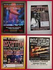 LED ZEPPELIN TRIBUTE FLYERS BUNDLE X 4 -A5 FLYERS WHOLE LOTTA LED, AND HATS OFF
