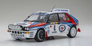 KYOSHO 1:18 DELTA LANCIA FULL HF CAR #4 MARTINI 1992 MONTECARLO ART 08348A - Picture 1 of 3