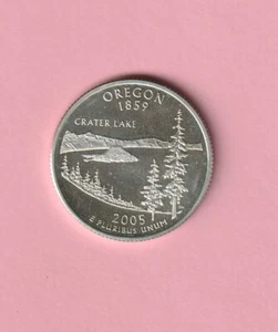 2005 S Silver Proof Oregon State Quarter - From Proof set - 90% Silver - Picture 1 of 2