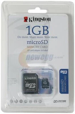 Kingston SDC/1GBKR 1GB MicroSD Flash Card - Image 1 of 3
