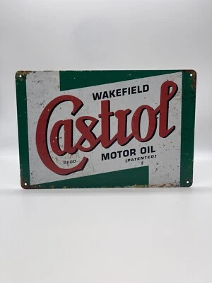 BLACKBEARD WAREHOUSE Blechschild Castrol 20x30cm Nostalgie Retro Reklame Vintage Geschenk Deko Garage