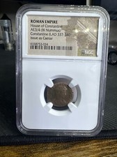 House of Constantine AE3/4 BI Nummus 337-340 NGC Roman Empire Constantine II