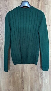 Emerald Green Cable Knit Jumper. XXS. - Picture 1 of 5