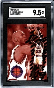 1993-94 FLEER SHARP SHOOTER INSERT #3 MICHAEL JORDAN HOF GOAT SGC 9.5 - Picture 1 of 2