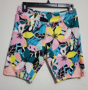 Athletic Works Girls 2XL (18) Floral Print Pull-On Shorts Multicolor - Picture 1 of 3