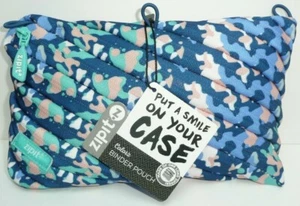Colorful ZIPIT 3 Ring Binder Pouch for Makeup Pens Pencils School Colorz Zipper - Picture 1 of 3