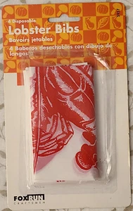 FoxRun Craftsmen 4 Disposable Lobster Bibs #5957 New In Original Packaging - Picture 1 of 6