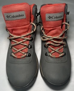 Columbia Newton Ridge Plus wasserdichte Damen-Wanderschuhe Größe 6 grau rot - Bild 1 von 9