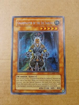 Grandmaster of the Six Samurai STON-EN000 unl Secret Rare Yugioh NM holo bleed - Image 1 of 4
