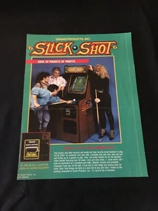 Slick Shot Video Game Flyer, 1990 Grand NOS - Picture 1 of 2