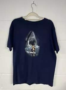 VINTAGE Deep Blue Sea Shirt Herren XL Navy Blau Promo Movie Tee 1999 - Bild 1 von 3