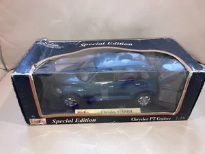 Maisto Special 2001 Blue Chrysler PT Cruiser Diecast 1:18 Metallic Sealed Box - Picture 1 of 7