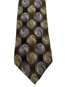 1996 Men Tie Sz 56in GRATEFUL DEAD Fire on the mountain 3rd set Black Gray Green - Picture 1 of 11